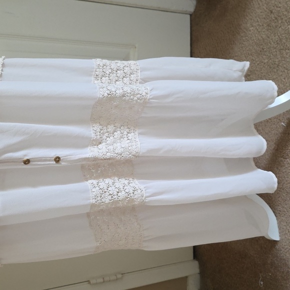 Altar'd State Womens Ivory Boho Crochet Lace Dress - Size Small - Picture 5 of 9